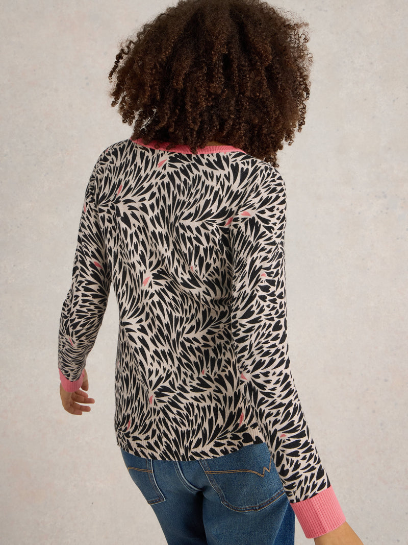 An image of the White Stuff City Leo Heart Jumper