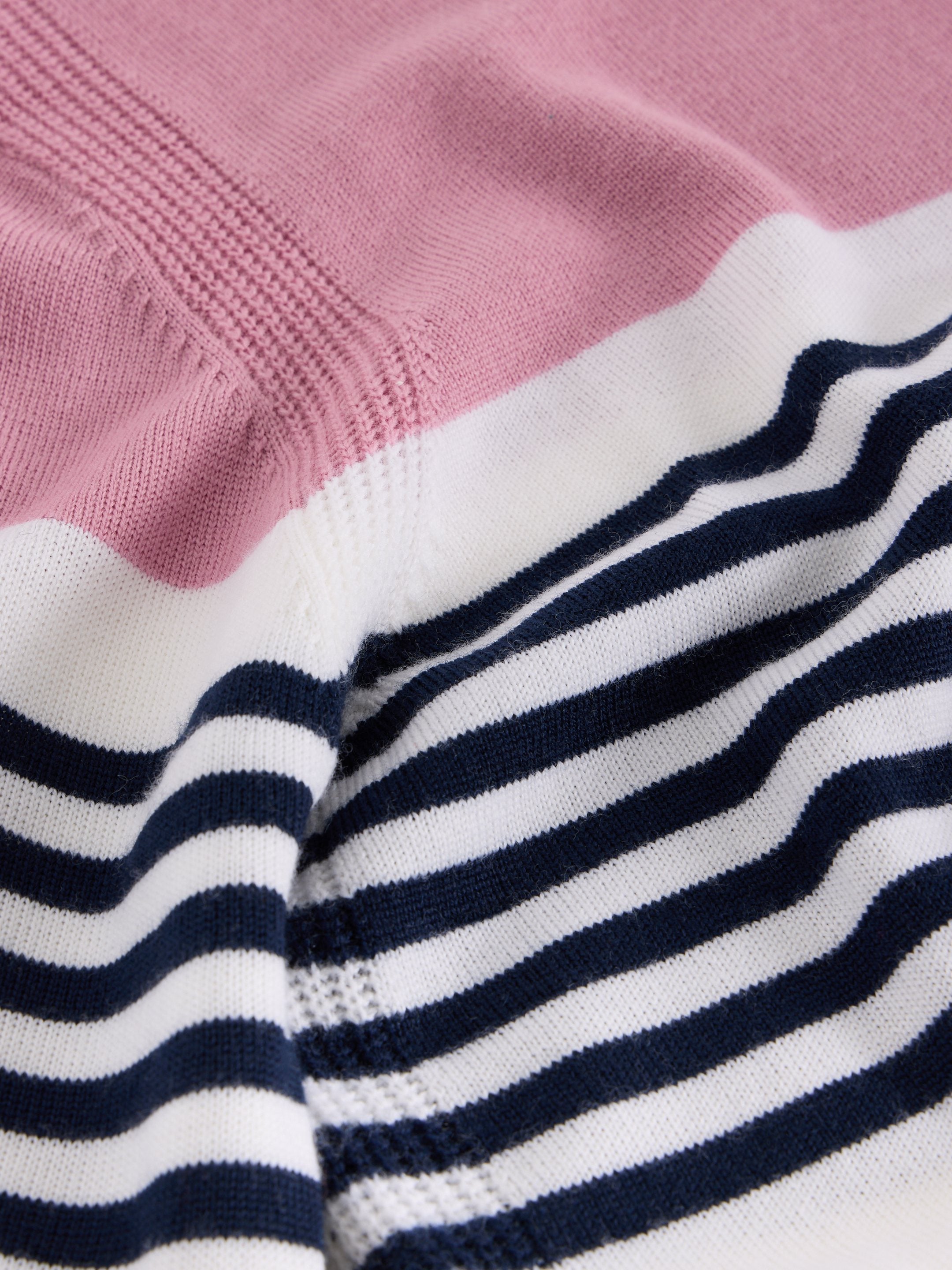 An image of the White Stuff Stripe Crew Merino