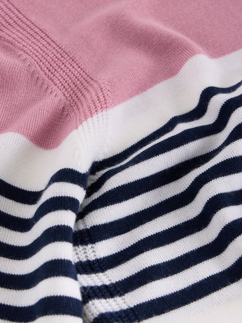 An image of the White Stuff Stripe Crew Merino