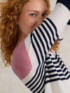 An image of the White Stuff Stripe Crew Merino