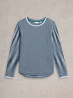 An image of the White Stuff Clara Sparkle Long Sleeve Tee