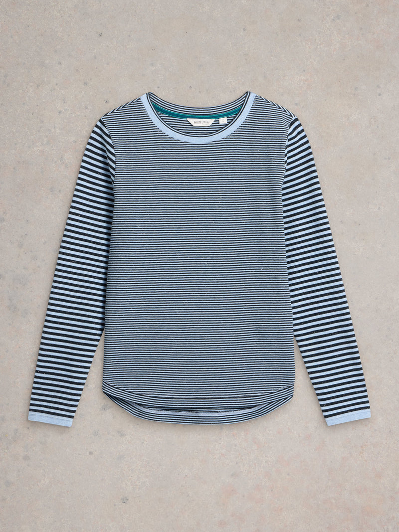 An image of the White Stuff Clara Sparkle Long Sleeve Tee