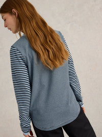 An image of the White Stuff Clara Sparkle Long Sleeve Tee