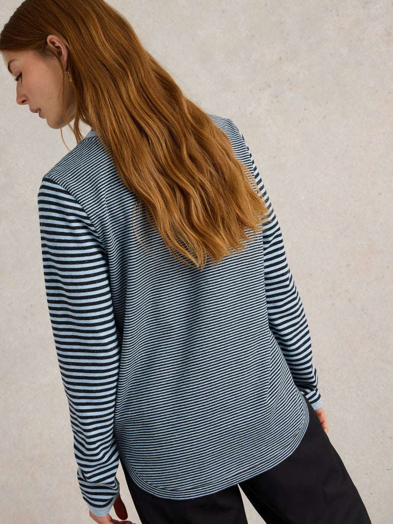 An image of the White Stuff Clara Sparkle Long Sleeve Tee