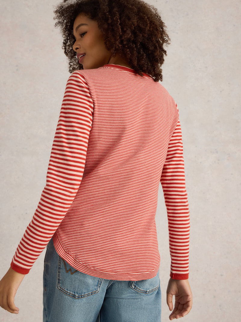 An image of the White Stuff Clara Sparkle Long Sleeve Tee