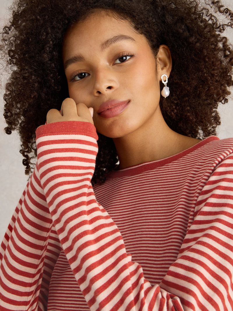An image of the White Stuff Clara Sparkle Long Sleeve Tee