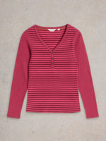 An image of the White Stuff Halley Rib Stripe Henley