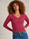 An image of the White Stuff Halley Rib Stripe Henley