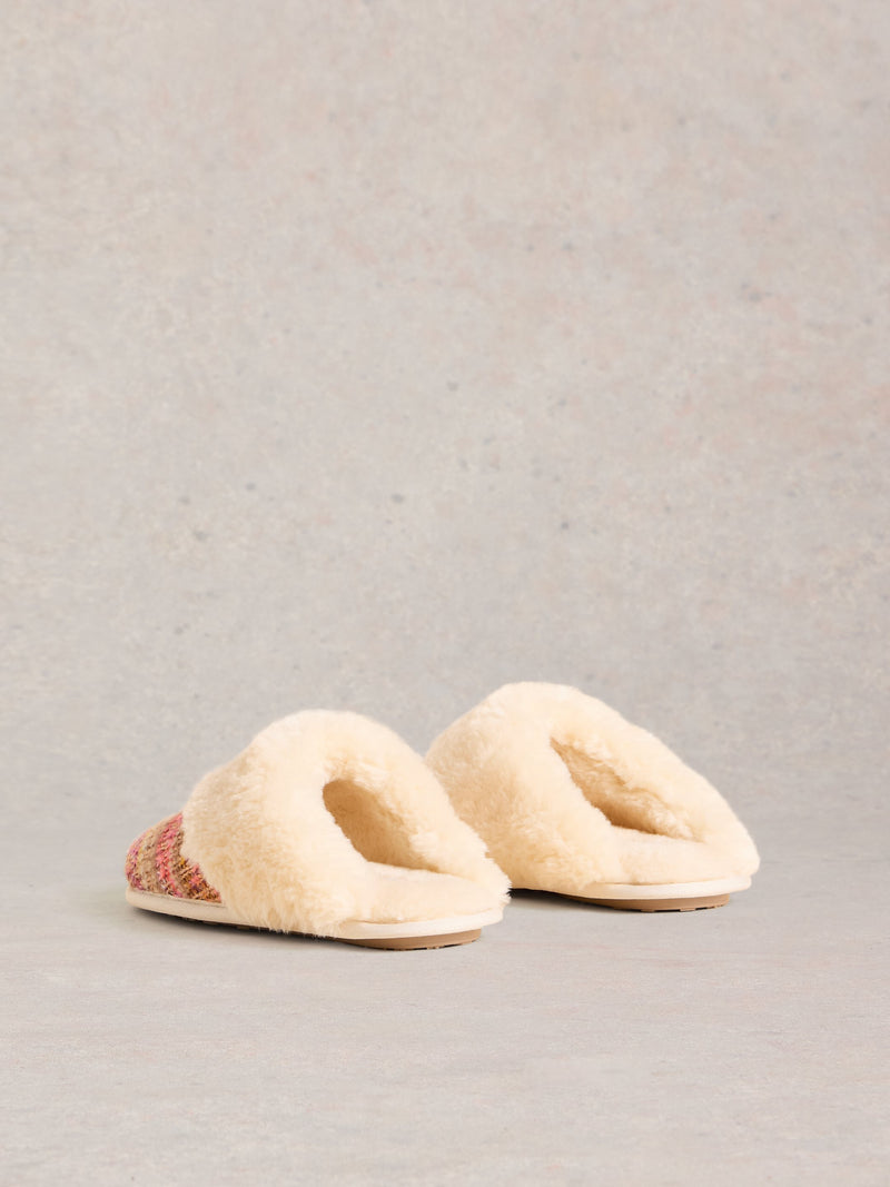 An image of the White Stuff Knitted Mule Slippers