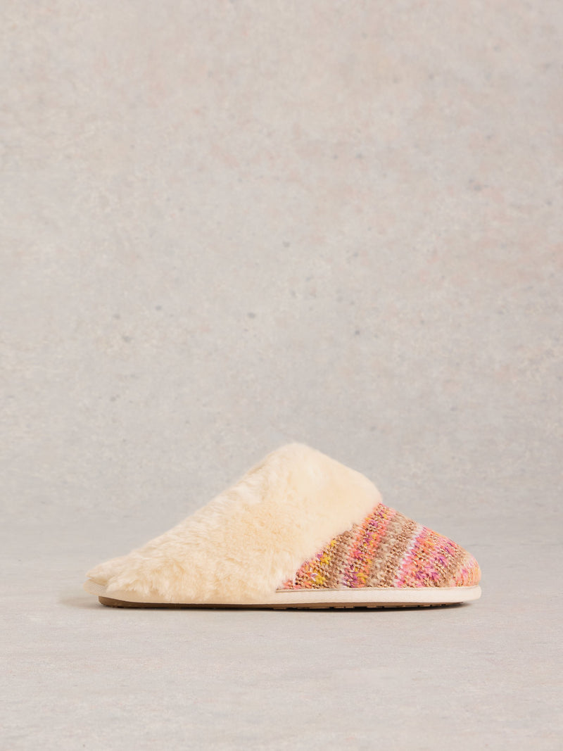 An image of the White Stuff Knitted Mule Slippers