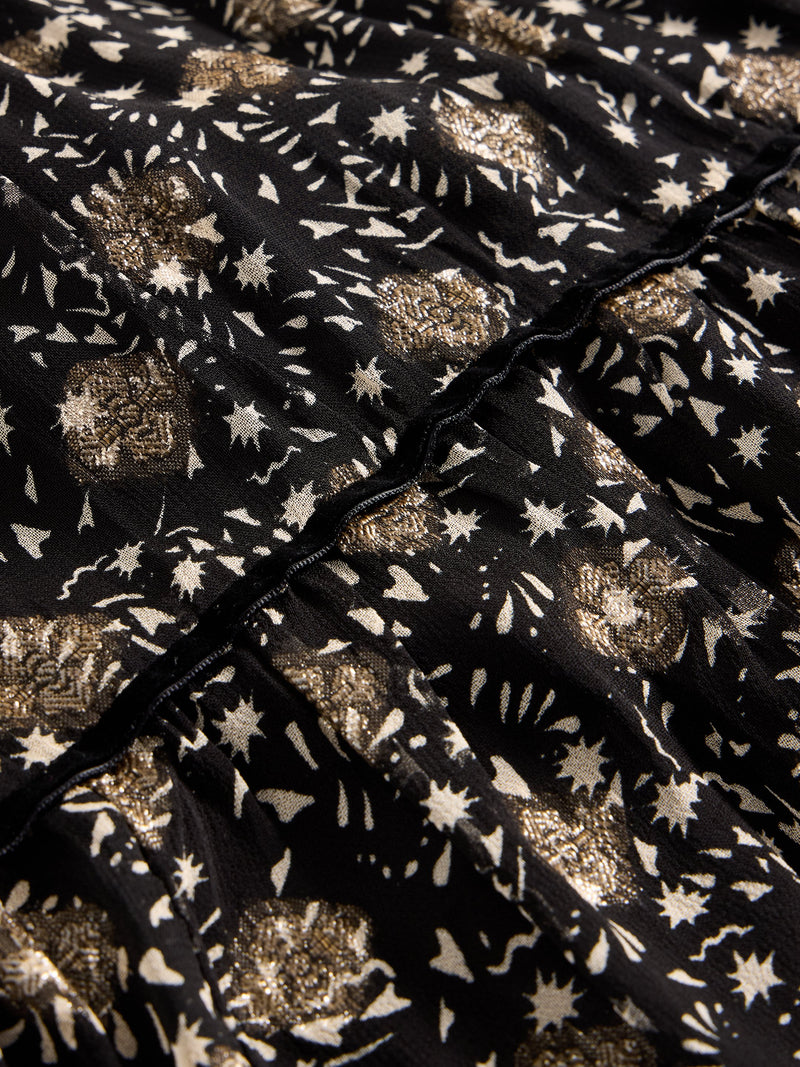 An image of the White Stuff Erin Metallic Dress
