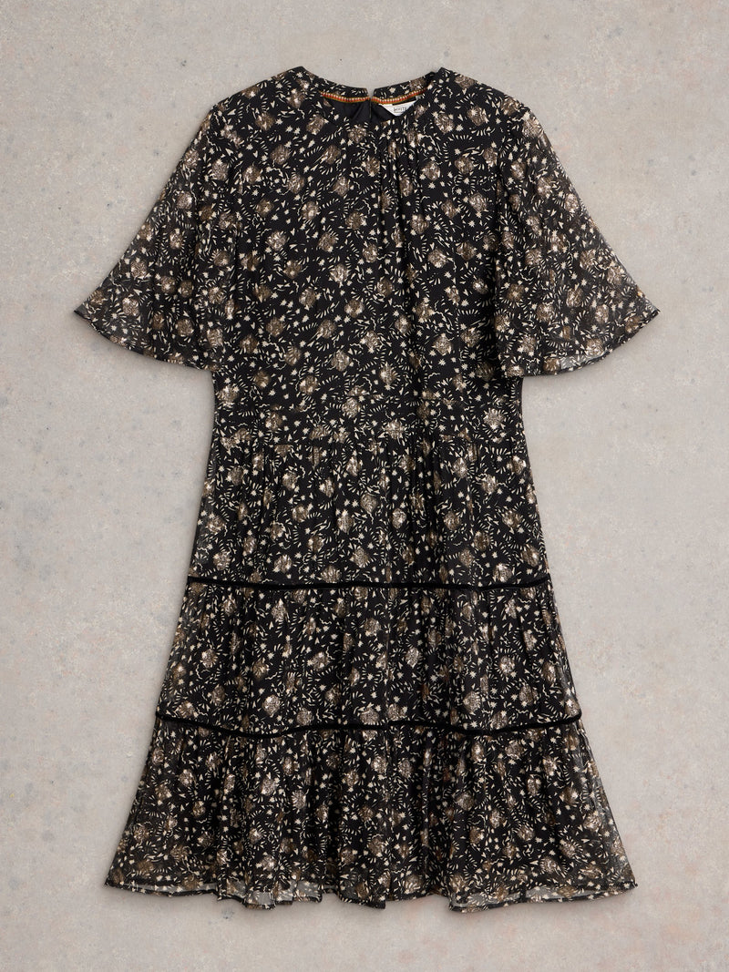 An image of the White Stuff Erin Metallic Dress