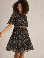 An image of the White Stuff Erin Metallic Dress