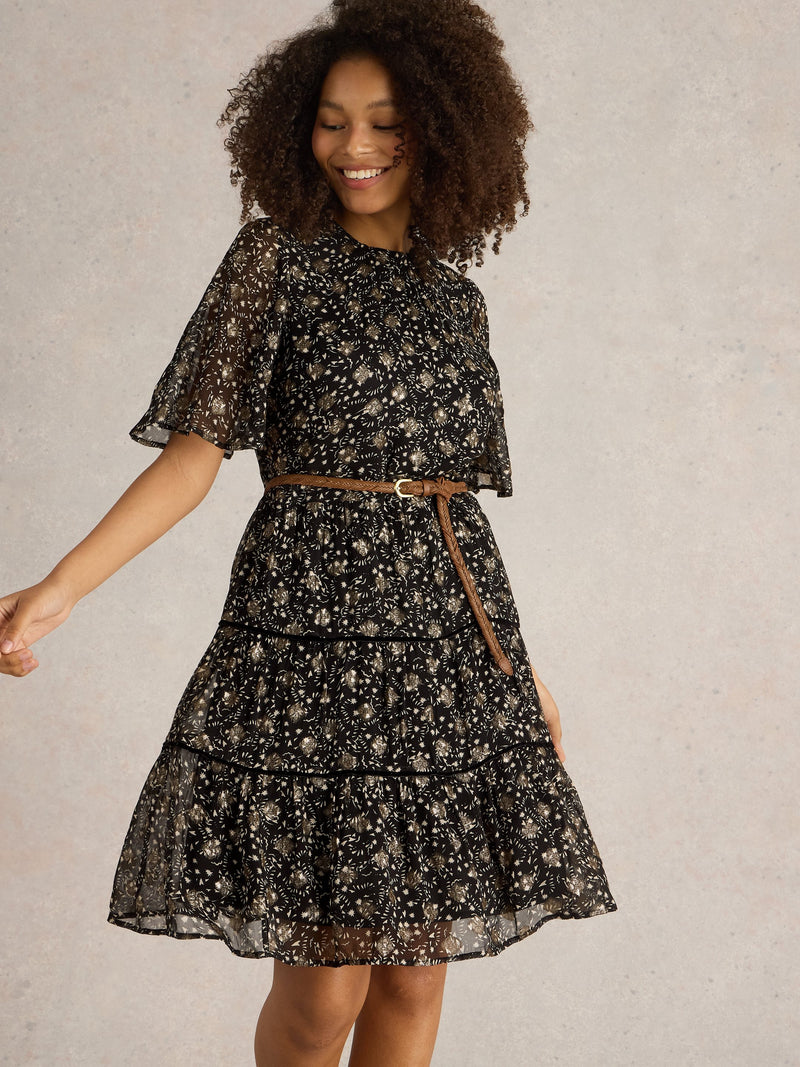 An image of the White Stuff Erin Metallic Dress