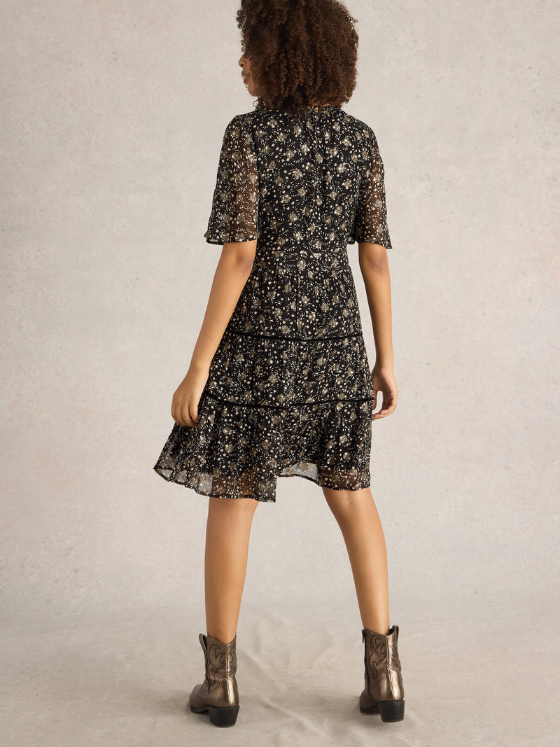An image of the White Stuff Erin Metallic Dress