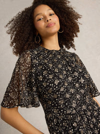 An image of the White Stuff Erin Metallic Dress