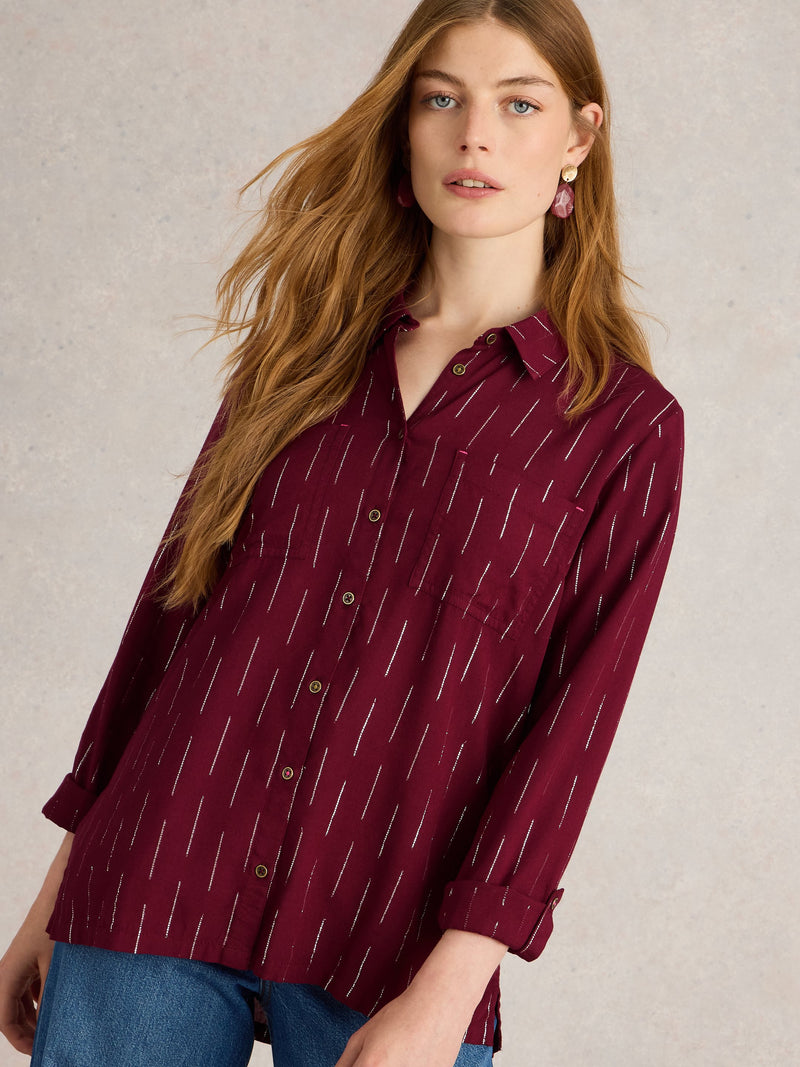 An image of the White Stuff Sophie Metallic Shirt