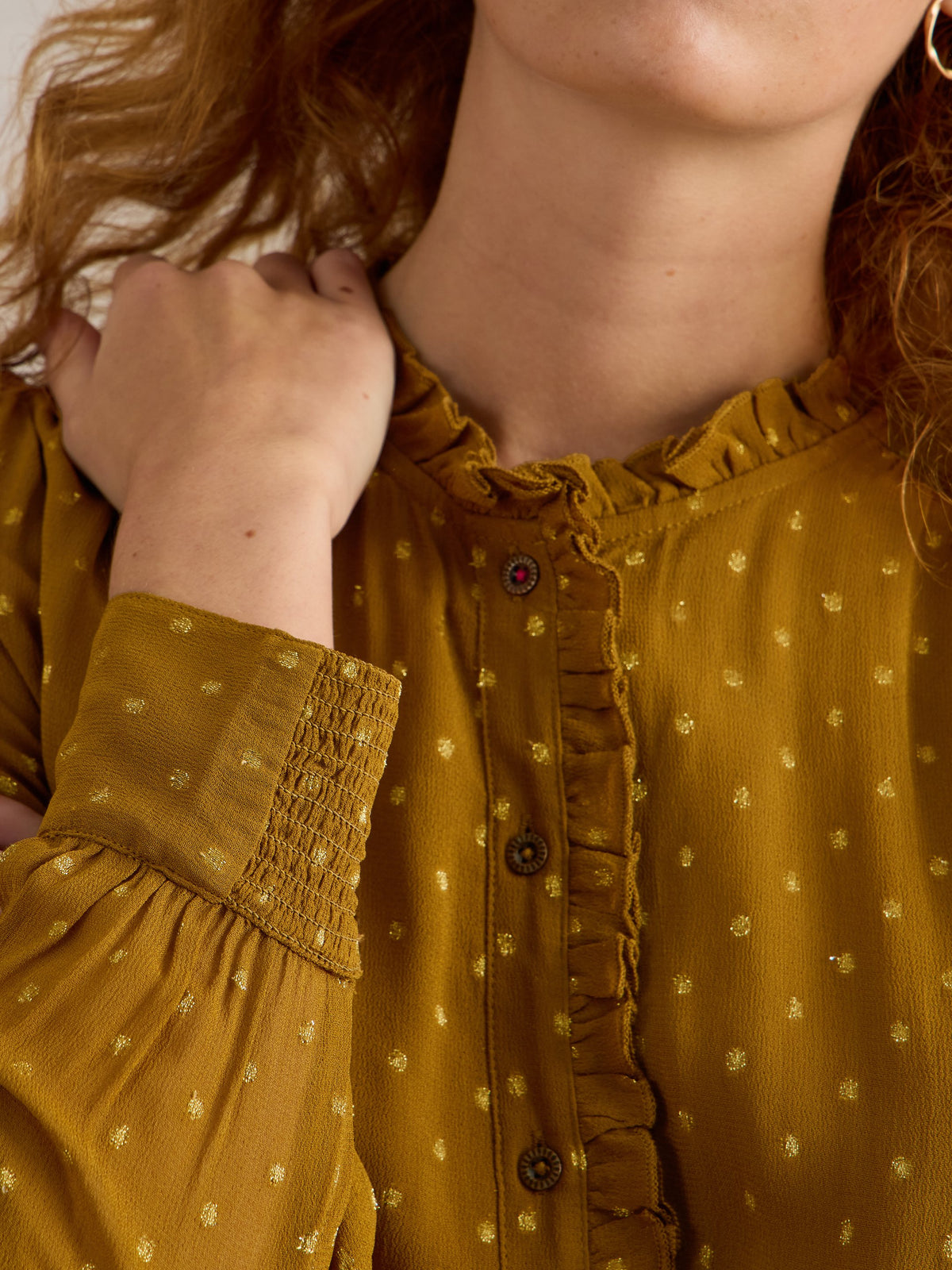An image of the White Stuff Aster Metallic Shirt