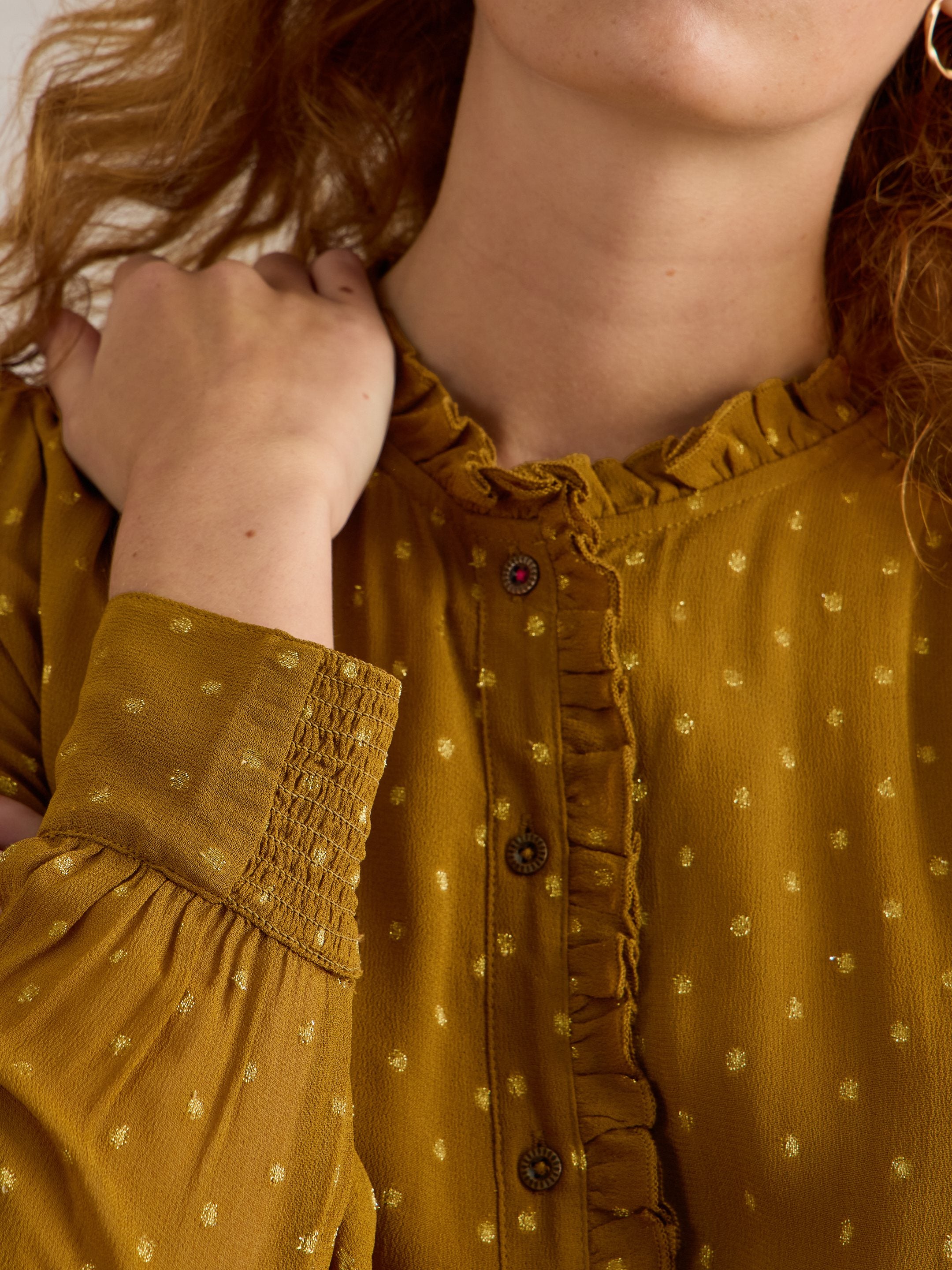 An image of the White Stuff Aster Metallic Shirt