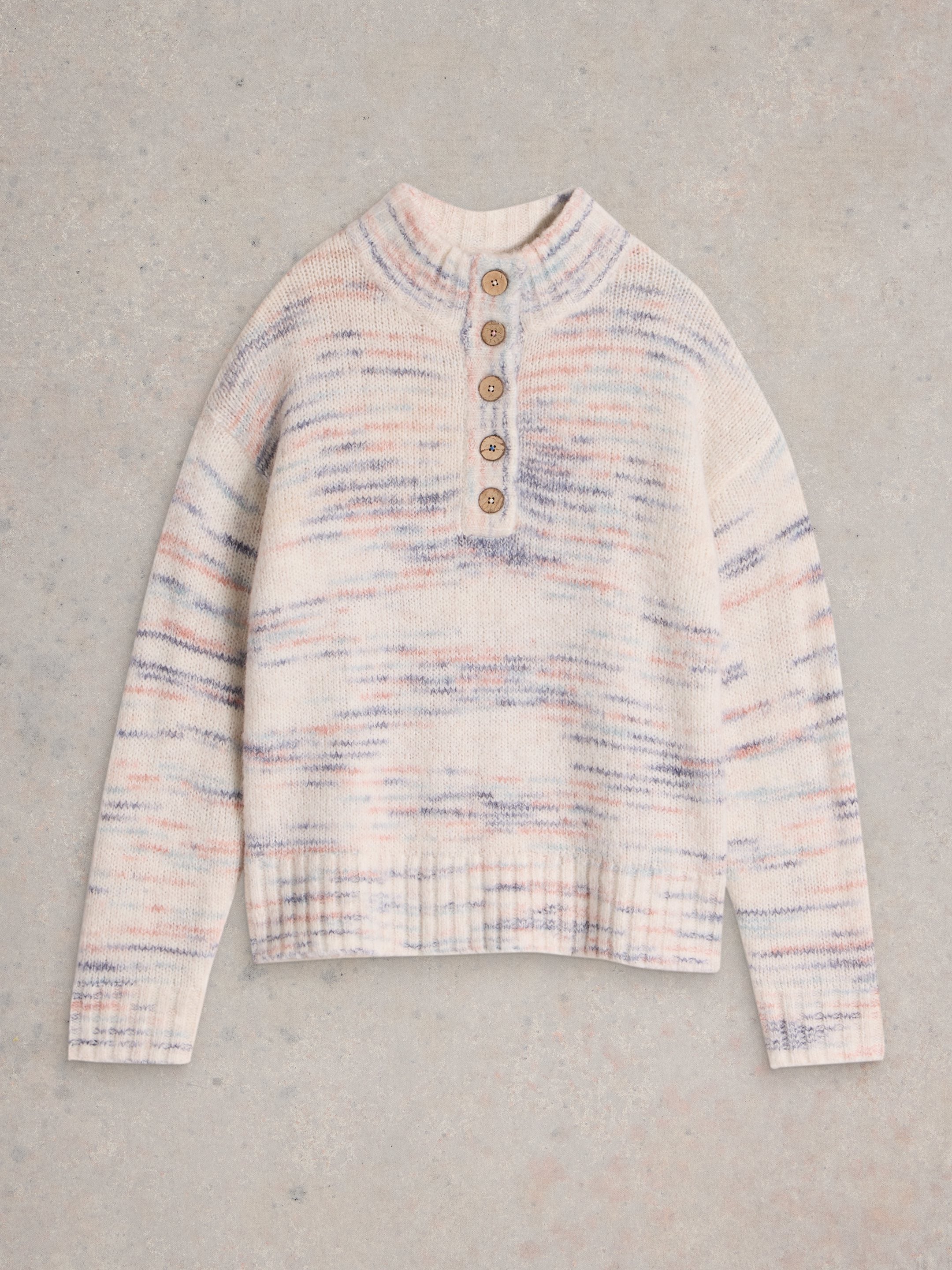 An image of the White Stuff Bella Button Jumper