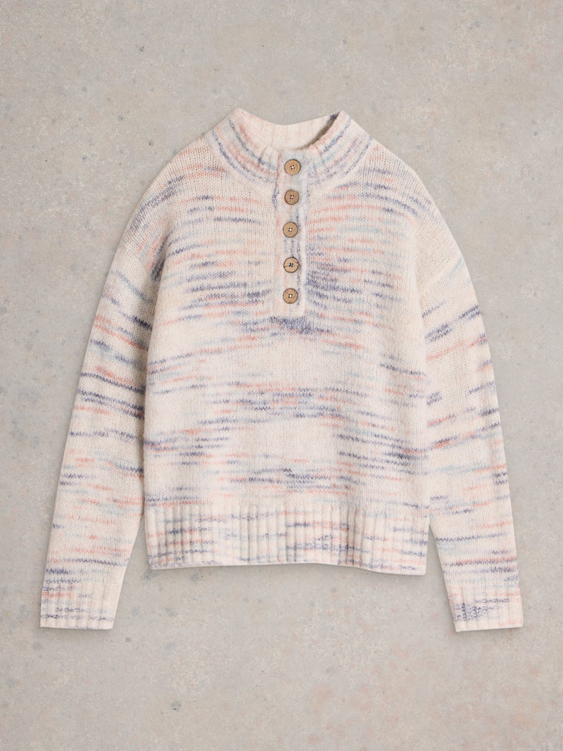 An image of the White Stuff Bella Button Jumper