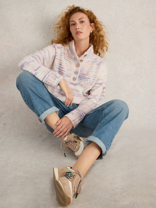 An image of the White Stuff Bella Button Jumper