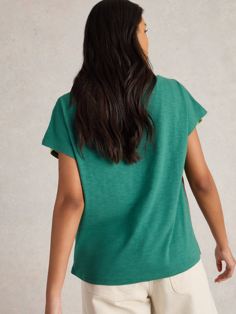 An image of the White Stuff Canyon Woven Mix Tee