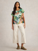 An image of the White Stuff Canyon Woven Mix Tee