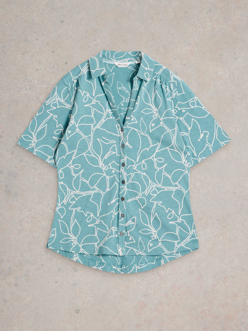 An image of the White Stuff Annie Short Sleeve Jersey Shirt