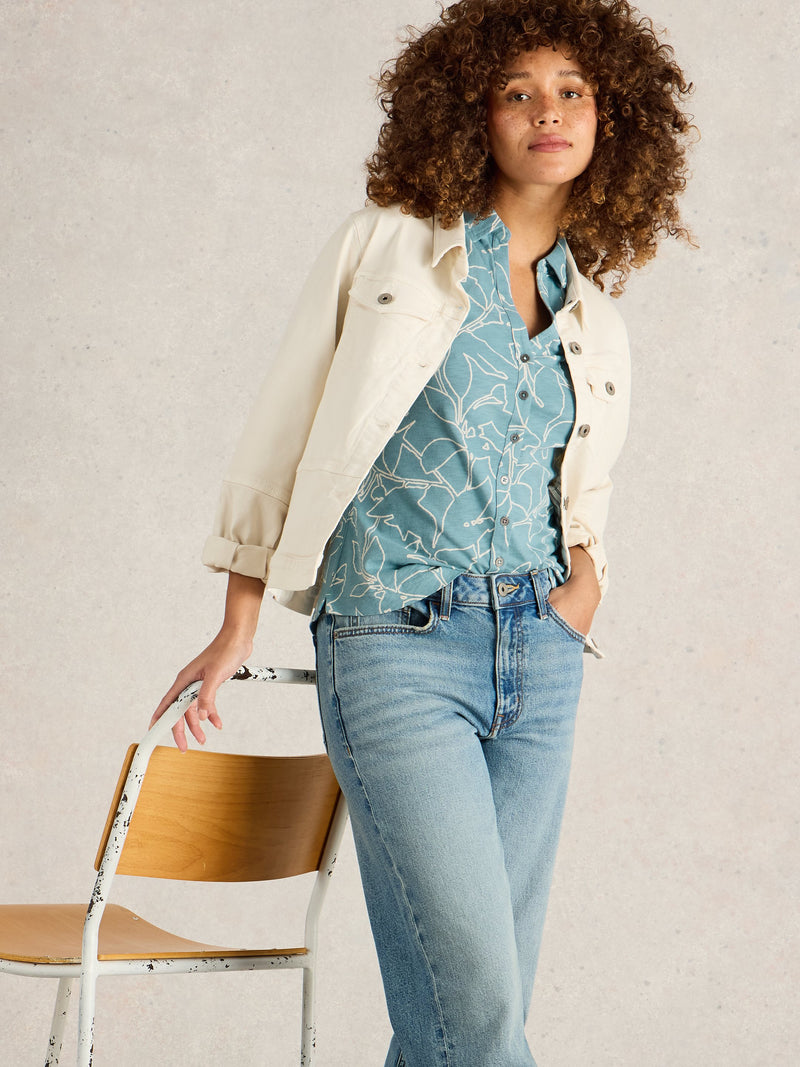 An image of the White Stuff Annie Short Sleeve Jersey Shirt