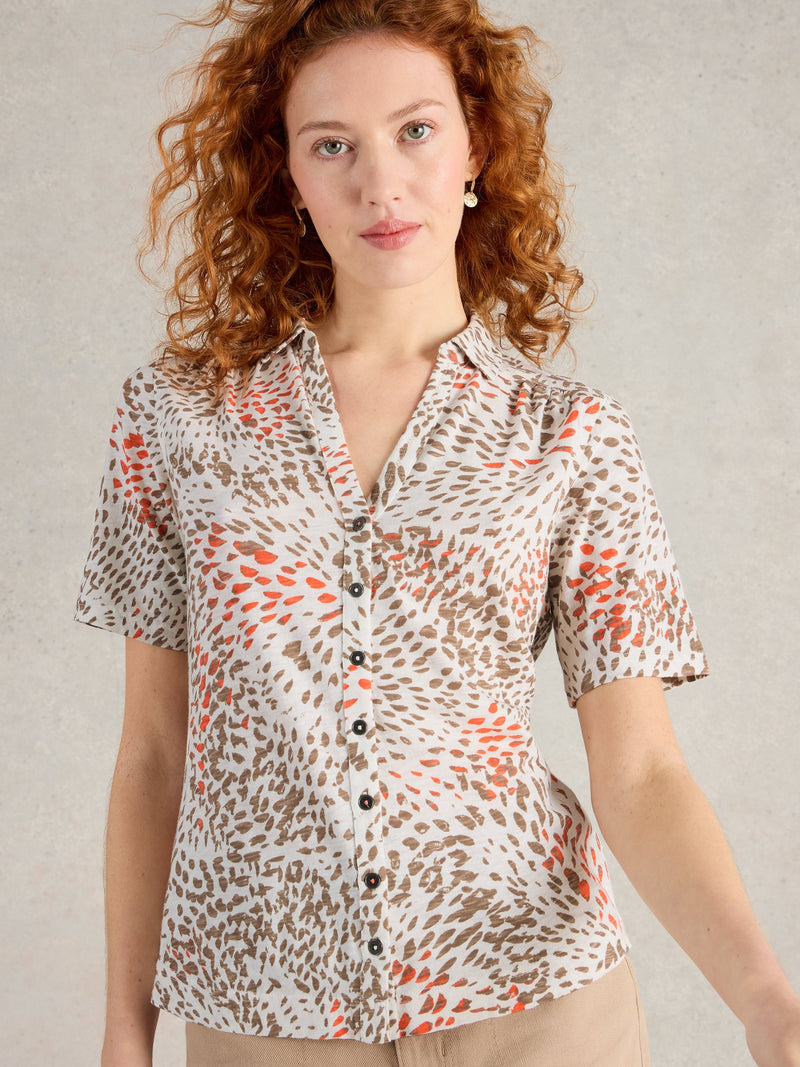 An image of the White Stuff Annie Short Sleeve Jersey Shirt
