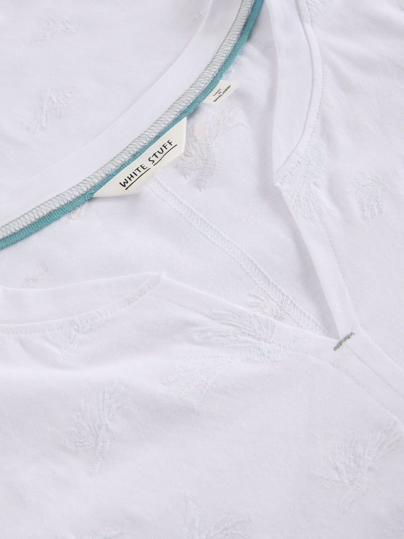An image of the White Stuff Nelly Embroidered Tee