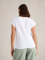 An image of the White Stuff Nelly Embroidered Tee