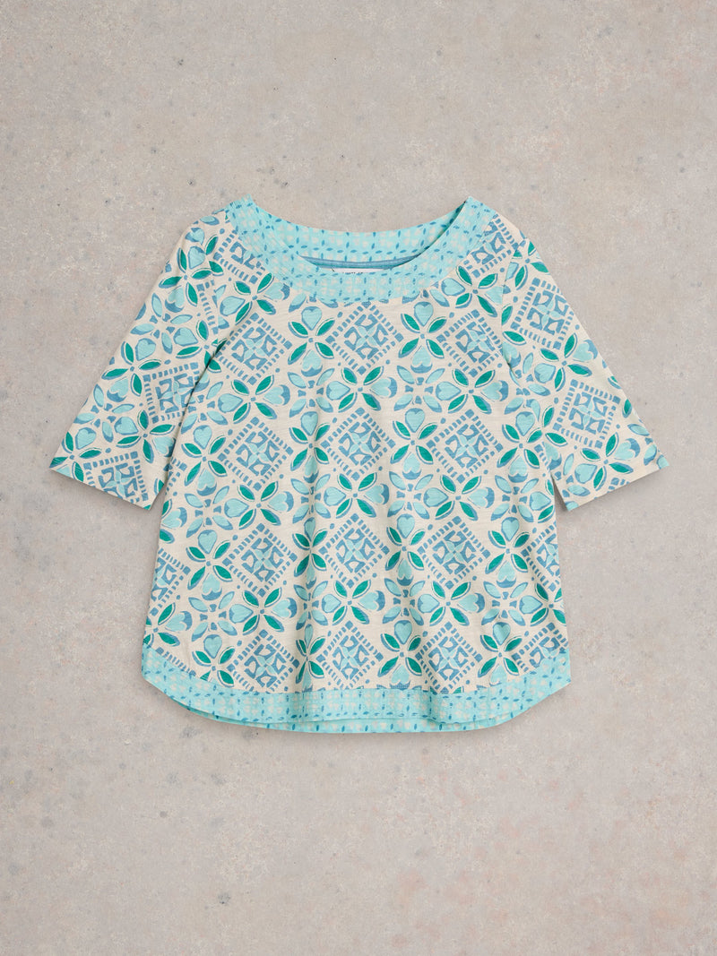 An image of the White Stuff Weaver Jersey Tee