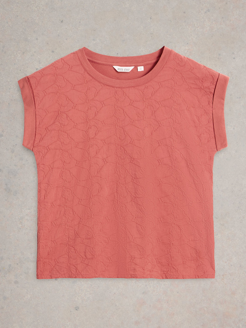 An image of the White Stuff Betty Broderie Tee