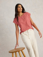 An image of the White Stuff Betty Broderie Tee