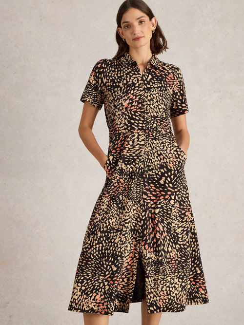 An image of the White Stuff Rua Jersey Shirt Dress