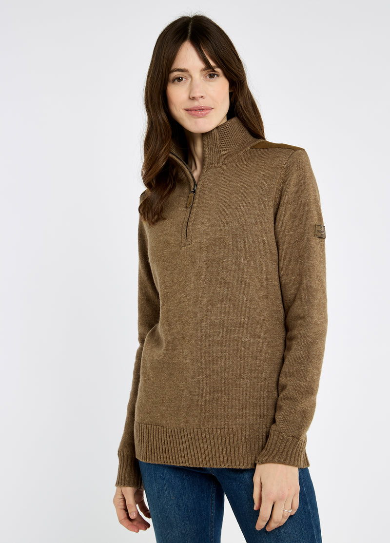 An image of the Dubarry Hession Zip Neck Sweater