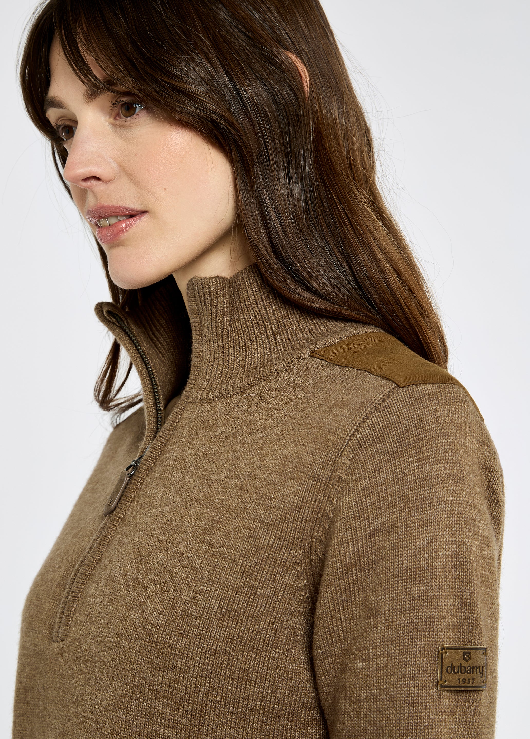 An image of the Dubarry Hession Zip Neck Sweater