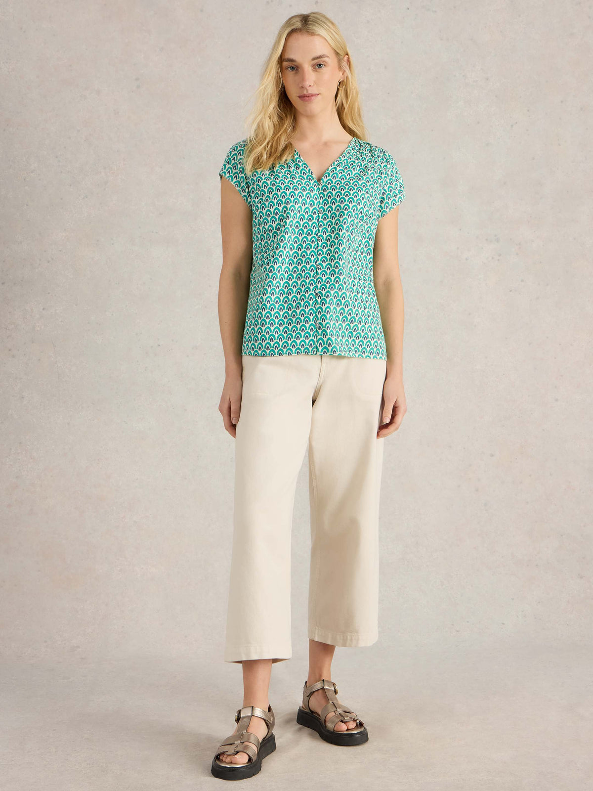 An image of the White Stuff Rae Organic Cotton Top