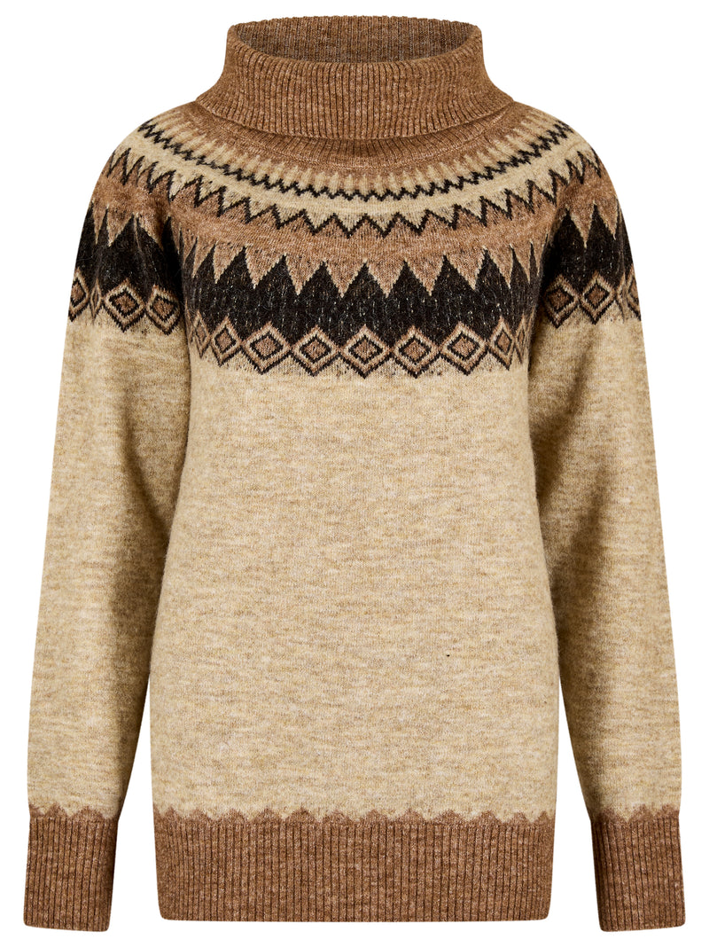 An image of the Dubarry Devlin Fair Isle Patterned Sweater