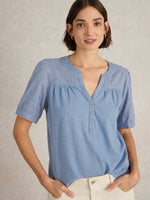 An image of the White Stuff Ellie Broderie Top