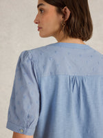 An image of the White Stuff Ellie Broderie Top