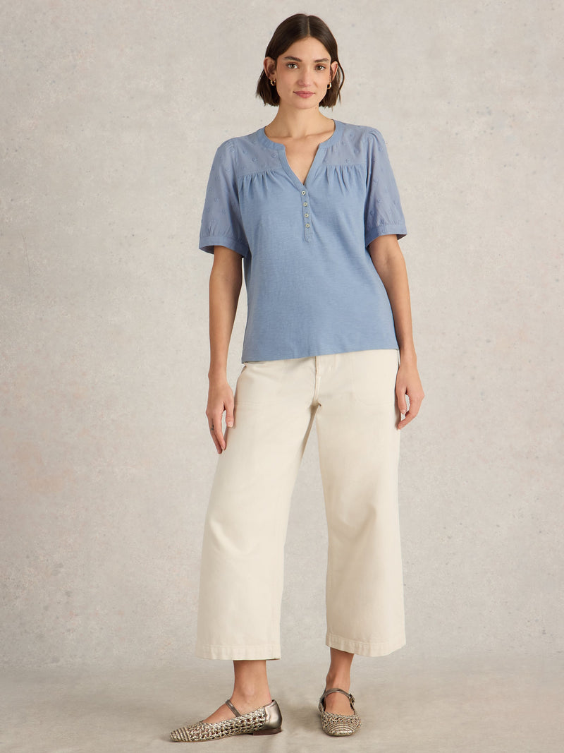 An image of the White Stuff Ellie Broderie Top