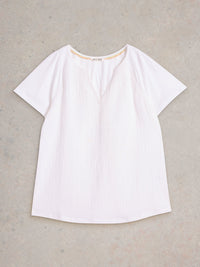 An image of the White Stuff Luella Notch Neck Top