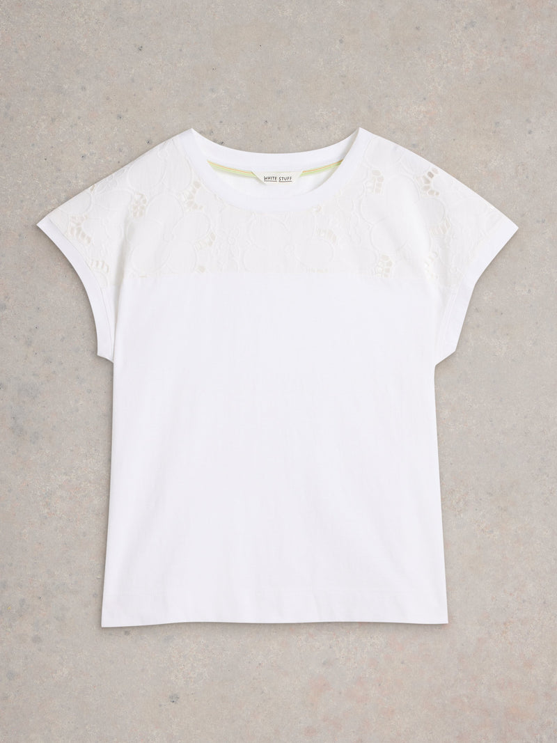 An image of the White Stuff Thea Broderie Tee