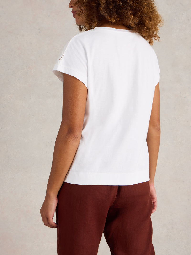 An image of the White Stuff Thea Broderie Tee