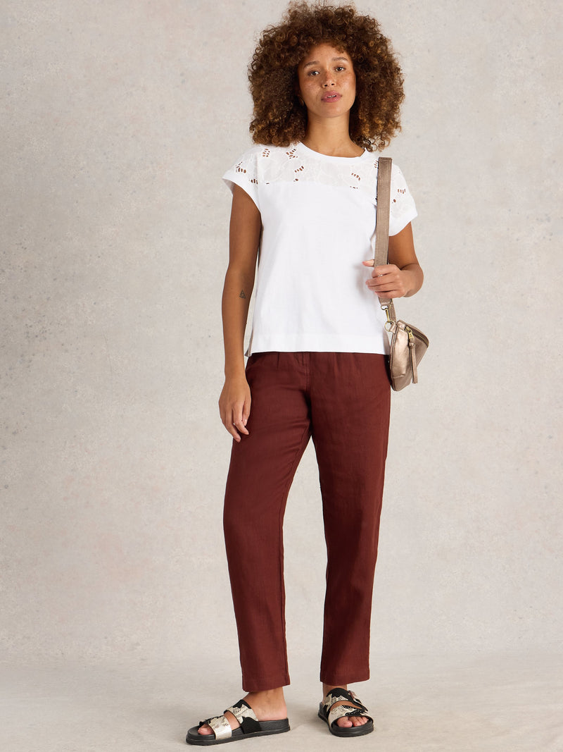 An image of the White Stuff Thea Broderie Tee