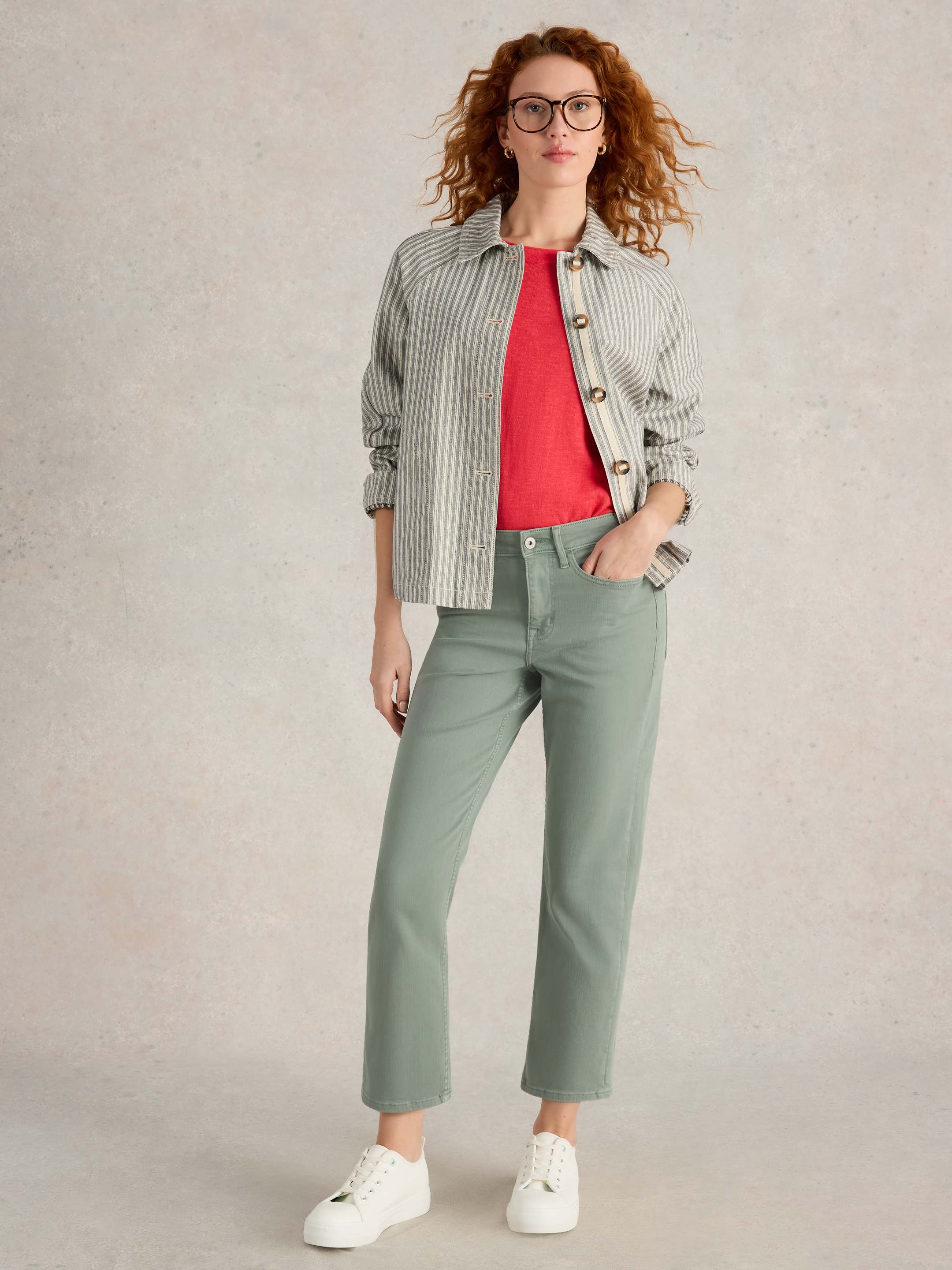 An image of the White Stuff Blake Straight Crop Jeans
