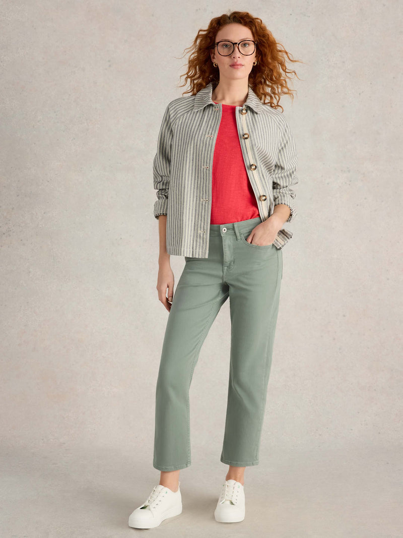 An image of the White Stuff Blake Straight Crop Jeans